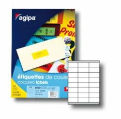 APLI Etichete colorate 70x35mm APLI A4 100 coli galben fluo