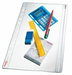 Esselte Pungă Euro cu fermoar, 200 microni, suprafață transparentă, ESSELTE "Zip", 5 bucăți