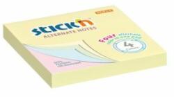 Stick`n by Hopax Blocnotes autoadeziv, 76x76 mm, 100 coli, STICK N, culori pastelate, 100 coli