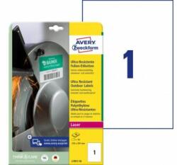 Avery-Zweckform Etichete Avery 210x297 mm, ultra durabile, albe