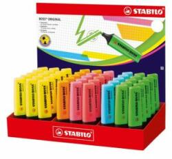STABILO Evidențiator, afișaj, 2-5 mm, STABILO "Swing "BOSS", culori asortate, 45 buc