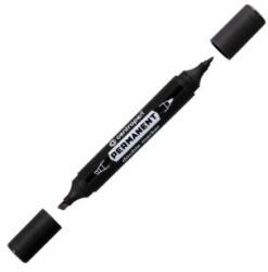 Centropen Marker cu două fețe CENTROPEN 1666 - negru