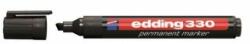 edding Marker permanent, 1-5 mm, vârf teșit, EDDING "330", negru