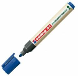 edding marker permanent albastru edding 21