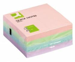 Q-CONNECT Tampon autoadeziv Q-CONNECT 76x76 mm, 400 l, pastel