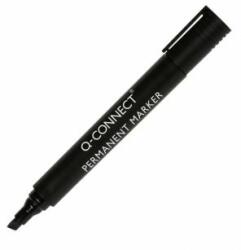 Q-CONNECT Marker permanent Q-CONNECT, vârf teșit, negru