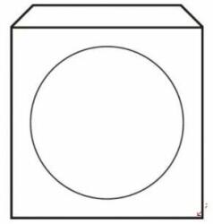 Harmanec-Kuvert Plicuri CD 125x125 cu fereastră 50 buc