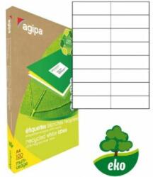 Agipa Etichete universale reciclate 105x37mm Agipa A4 100 coli