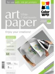 ColorWay Fotopapier - A4 / 120g - nažehľovací pre svetlú textíliu, 5 ks v balení