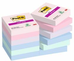 Post-it Blocnotes autoadeziv, 48x48 mm, 12x90 coli, 3M POSTIT "Super Sticky Soulful", mix de culori, 1080 coli