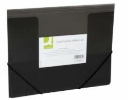Q-CONNECT Carcasă din plastic cu bandă de cauciuc Q-CONNECT neagră