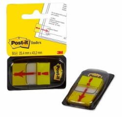 Post-it Semne de carte Post-it cu index, late, 25, 4x43, 2, „semn exclamării