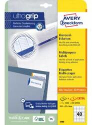 Avery Zweckform Etichete universale 48, 5x25, 4mm Avery A4 25 + 5 coli