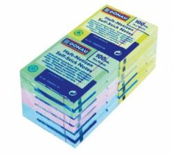 DONAU Blocnotes autoadeziv 76x76mm 4 culori 12 notițe x 100 coli