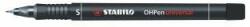 STABILO Marker permanent, 0, 4 mm, STABILO OHPen universal, negru