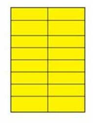 APLI Etichete colorate 105x37mm APLI A4 100 coli galbene