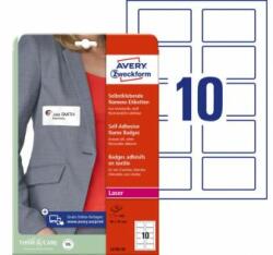Avery-Zweckform Etichete autoadezive Avery pentru textile 80x50mm, material acetat de mătase