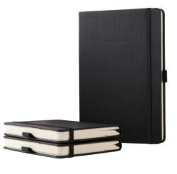 Sigel Caiet, exclusiv, A4, liniat, 97 pagini, copertă cartonată, SIGEL „Conceptum, negru