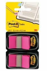 Post-it Semne de carte Post-it Index late 25, 4x43, 2 roz 2 buc