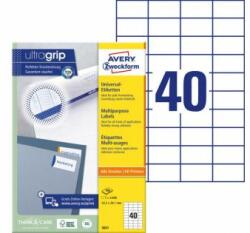 Avery-Zweckform Etichete universale, 52, 5x29, 7 mm, AVERY ZWECKFORM, 4000 etichete/pachet, 100 coli