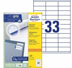 Avery-Zweckform Etichete universale 70x25.4mm Avery A4 100 coli