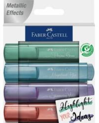 Faber-Castell Highlighter Metallic 1546/4 verde, albastru, cupru, violet