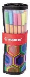 STABILO Liner, set, 0, 4 mm, STABILO "Point 88 ARTY", 25 de culori diferite, 25 buc