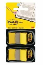 Post-it Semne de carte Post-it Index late 25, 4x43, 2 galbene 2 buc