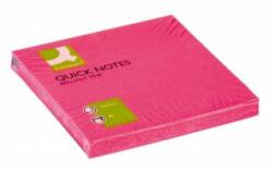 Q-CONNECT Blocnotes autoadeziv Q-CONNECT neon 76x76mm roz