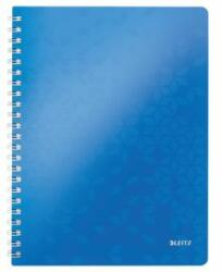 Leitz Caiet spiralat, A4, liniat, 80 de coli, LEITZ "Wow", albastru