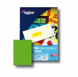 Agipa Etichete culoare 210x297mm APLI A4 100 coli verde fluo