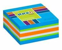Stick`n by Hopax Blocnotes autoadeziv, 51x51 mm, 250 de coli, STICK N, albastru neon, 250 de coli