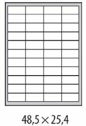 etibox Etichete universale 48, 5x25, 4mm Etibox A4 100 coli