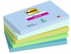 Post-it Notițe autoadezive Post-it Super Sticky OASIS, dimensiune 76x127 mm, 5 blocuri a câte 90 de bilețele