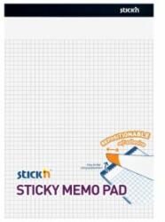 Stick`n by Hopax Bloc de notițe autoadeziv pătrat alb Stick' n Hopax, 25, 4x17, 8 mm, 50 de coli