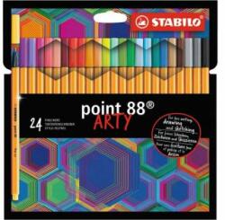 STABILO Set de 24 de bucăți cu linie STABILO point 88 ARTY
