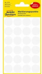 Avery-Zweckform Etichete, rotunde, diametru: 18 mm, AVERY ZWECKFORM, albe, 96 etichete/pachet, 4 coli