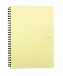 Karton PP Caiet spiralat PP PASTELINI A4/70 coli, galben