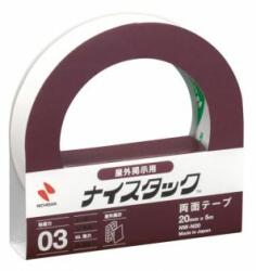 NICHIBAN Bandă dublu adezivă NICHIBAN 20 mm x 5 m pentru uz exterior