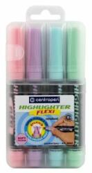 Centropen Evidențiator CENTROPEN 8542 FLEXI PASTEL - set de 4 bucăți