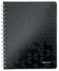 Leitz WOW A5 vonalas jegyzettömb, fekete