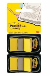 Post-it Index könyvjelzők széles 25, 4x43, 2 sárga 2db