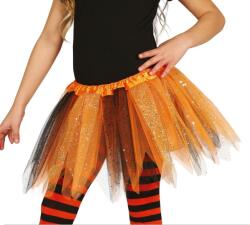 Fiestas Guirca Fustă TUTU pentru copii - negru/portocaliu 30 cm Costum bal mascat copii