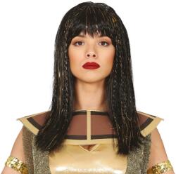 Fiestas Guirca Perucă din păr negru cu paiete - Cleopatra