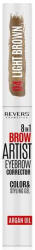 Revers Gel styling corector sprancene 8 in 1 Brow Artist Revers 04, maro deschis, 7 ml