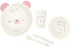 KikkaBoo Сет за хранене пластмаса Bear with me Pink (31302040134)