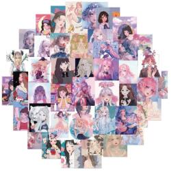 Gyönyörű anime lányok matrica