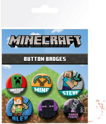  Minecraft kitűző csomag