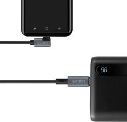 LogiLink CABLU alimentare si date LOGILINK pt. smartphone USB 2.0 USB Type-C (T) la USB Type-C (T) la 90 grade 3m PD 100W 2 x ecranat plastic negru "CU0184 (CU0184)