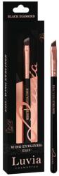 Luvia Cosmetics Pensulă pentru sprâncene, E415, negru - Luvia Cosmetics Wing Eyeliner Black
